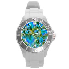 Mystical Spring, Abstract Crystal Renewal Plastic Sport Watch (Large)