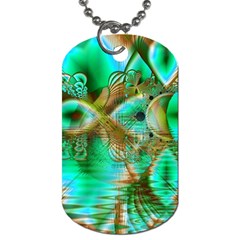 Spring Leaves, Abstract Crystal Flower Garden Dog Tag (one Sided) by DianeClancy