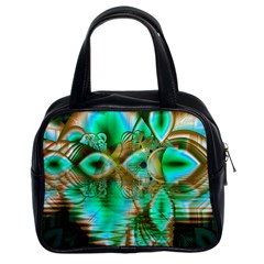 Spring Leaves, Abstract Crystal Flower Garden Classic Handbag (two Sides) by DianeClancy