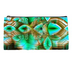 Spring Leaves, Abstract Crystal Flower Garden Pencil Case by DianeClancy