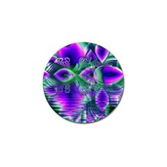 Evening Crystal Primrose, Abstract Night Flowers Golf Ball Marker 4 Pack by DianeClancy