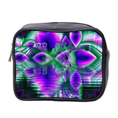 Evening Crystal Primrose, Abstract Night Flowers Mini Travel Toiletry Bag (two Sides) by DianeClancy