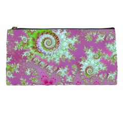 Raspberry Lime Surprise, Abstract Sea Garden  Pencil Case by DianeClancy