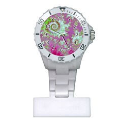 Raspberry Lime Surprise, Abstract Sea Garden  Nurses Watch by DianeClancy