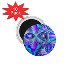 Peacock Crystal Palace Of Dreams, Abstract 1 75  Button Magnet (10 Pack) by DianeClancy