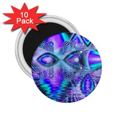 Peacock Crystal Palace Of Dreams, Abstract 2 25  Button Magnet (10 Pack) by DianeClancy