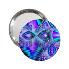 Peacock Crystal Palace Of Dreams, Abstract Handbag Mirror (2 25 ) by DianeClancy