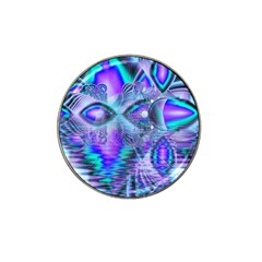 Peacock Crystal Palace Of Dreams, Abstract Golf Ball Marker (for Hat Clip) by DianeClancy