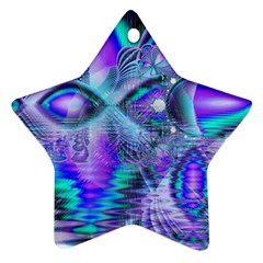 Peacock Crystal Palace Of Dreams, Abstract Star Ornament (two Sides) by DianeClancy