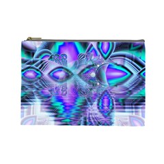Peacock Crystal Palace Of Dreams, Abstract Cosmetic Bag (large) by DianeClancy