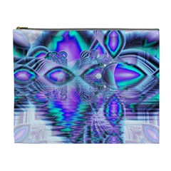 Peacock Crystal Palace Of Dreams, Abstract Cosmetic Bag (xl) by DianeClancy