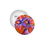 Crystal Star Dance, Abstract Purple Orange 1.75  Button Front