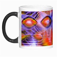 Crystal Star Dance, Abstract Purple Orange Morph Mug by DianeClancy