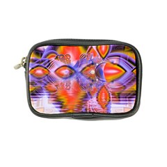 Crystal Star Dance, Abstract Purple Orange Coin Purse