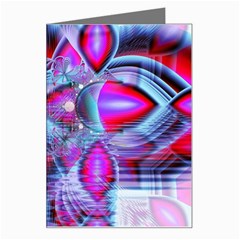 Crystal Northern Lights Palace, Abstract Ice  Greeting Card by DianeClancy