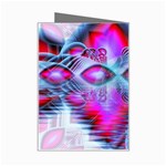 Crystal Northern Lights Palace, Abstract Ice  Mini Greeting Card Right