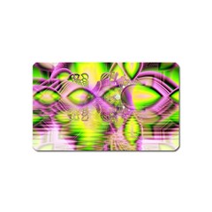 Raspberry Lime Mystical Magical Lake, Abstract  Magnet (name Card) by DianeClancy