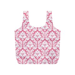 Soft Pink Damask Pattern Full Print Recycle Bag (s) by Zandiepants