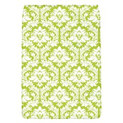 White On Spring Green Damask Removable Flap Cover (Small)