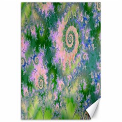 Rose Apple Green Dreams, Abstract Water Garden Canvas 20  x 30  (Unframed)