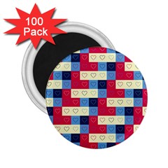 Hearts 2 25  Button Magnet (100 Pack) by Siebenhuehner