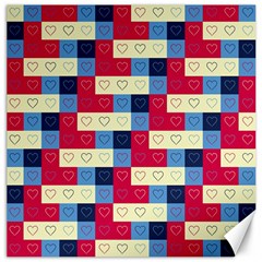 Hearts Canvas 12  X 12  (unframed) by Siebenhuehner