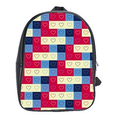 Hearts School Bag (xl) by Siebenhuehner