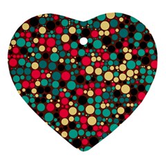 Retro Heart Ornament (two Sides) by Siebenhuehner