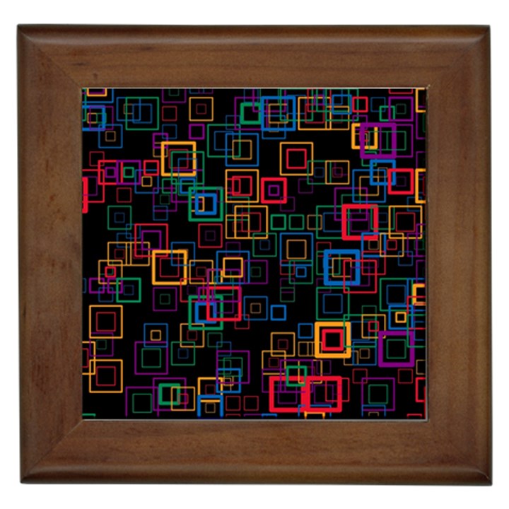 Retro Framed Ceramic Tile