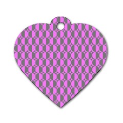 Retro Dog Tag Heart (one Sided)  by Siebenhuehner