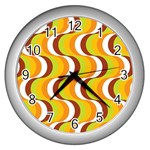 Retro Wall Clock (Silver) Front