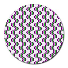 Retro 8  Mouse Pad (round) by Siebenhuehner