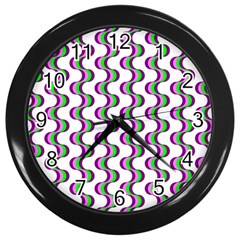 Retro Wall Clock (black) by Siebenhuehner