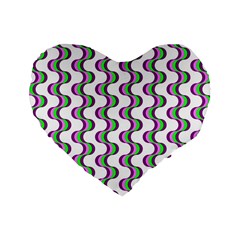 Retro 16  Premium Heart Shape Cushion  by Siebenhuehner