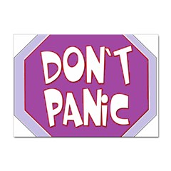 Purple Don t Panic Sign A4 Sticker 10 Pack by FunWithFibro