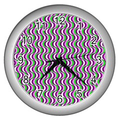 Pattern Wall Clock (silver) by Siebenhuehner