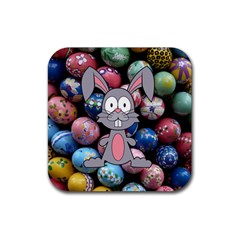 Easter Egg Bunny Treasure Drink Coaster (square) by StuffOrSomething