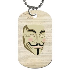 We The Anonymous People Dog Tag (one Sided) by StuffOrSomething