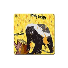 Honeybadgersnack Magnet (square) by BlueVelvetDesigns