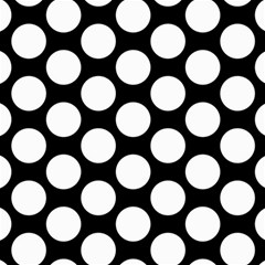 Black And White Polkadot Canvas 16  X 16  (unframed) by Zandiepants