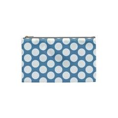 Blue Polkadot Cosmetic Bag (small)