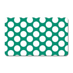 Emerald Green Polkadot Magnet (rectangular) by Zandiepants