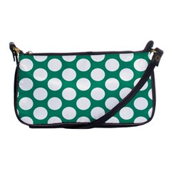 Emerald Green Polkadot Evening Bag by Zandiepants