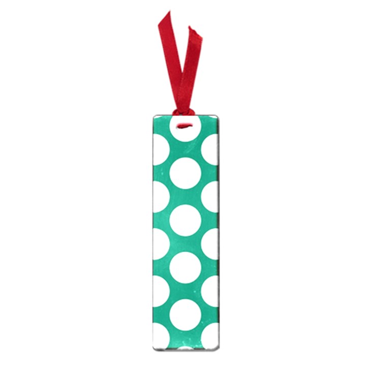 Emerald Green Polkadot Small Bookmark