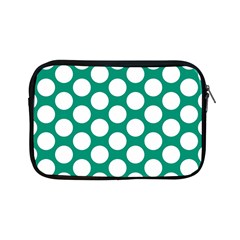 Emerald Green Polkadot Apple Ipad Mini Zippered Sleeve by Zandiepants