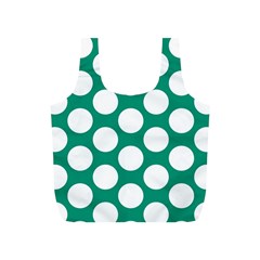 Emerald Green Polkadot Reusable Bag (s) by Zandiepants