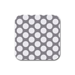 Grey Polkadot Drink Coasters 4 Pack (square) by Zandiepants