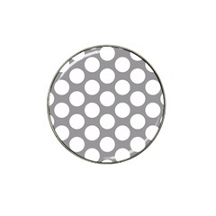 Grey Polkadot Golf Ball Marker 4 Pack (for Hat Clip) by Zandiepants