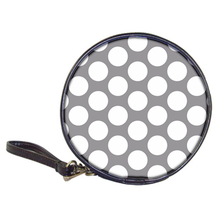 Grey Polkadot CD Wallet