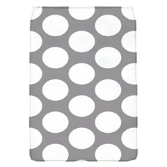 Grey Polkadot Removable Flap Cover (small)